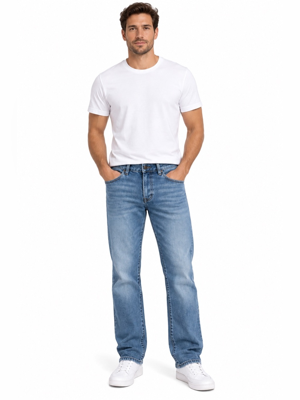 Buffalo David Bitton Men’s Jeans 32x32 Straight Six Blue Denim